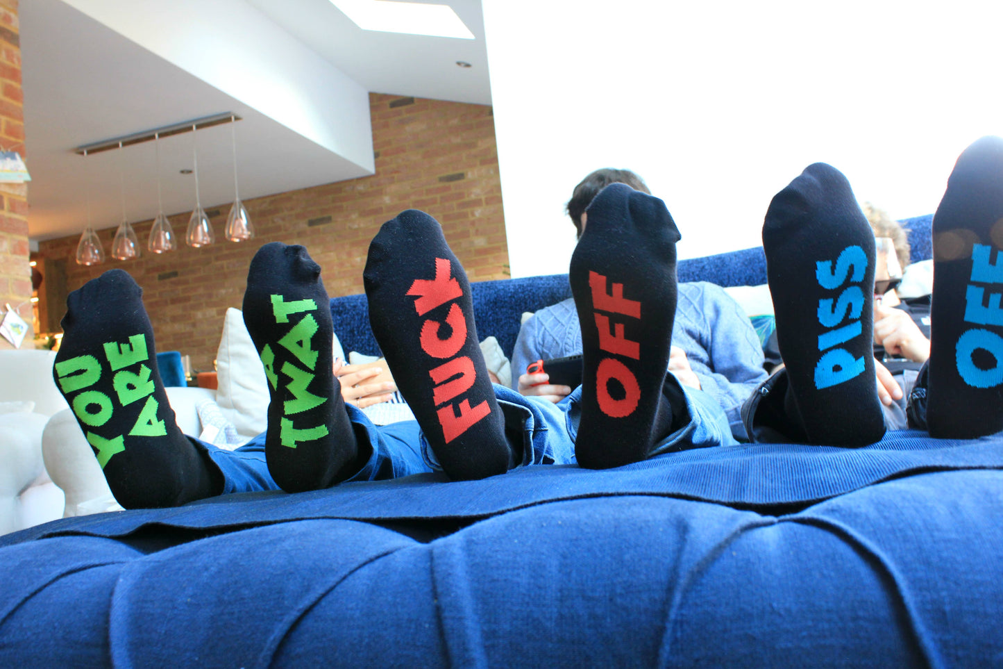 Sock Academy - SWEARY SOCKS - 3 Matching Pairs of Socks |Cockney Spaniel