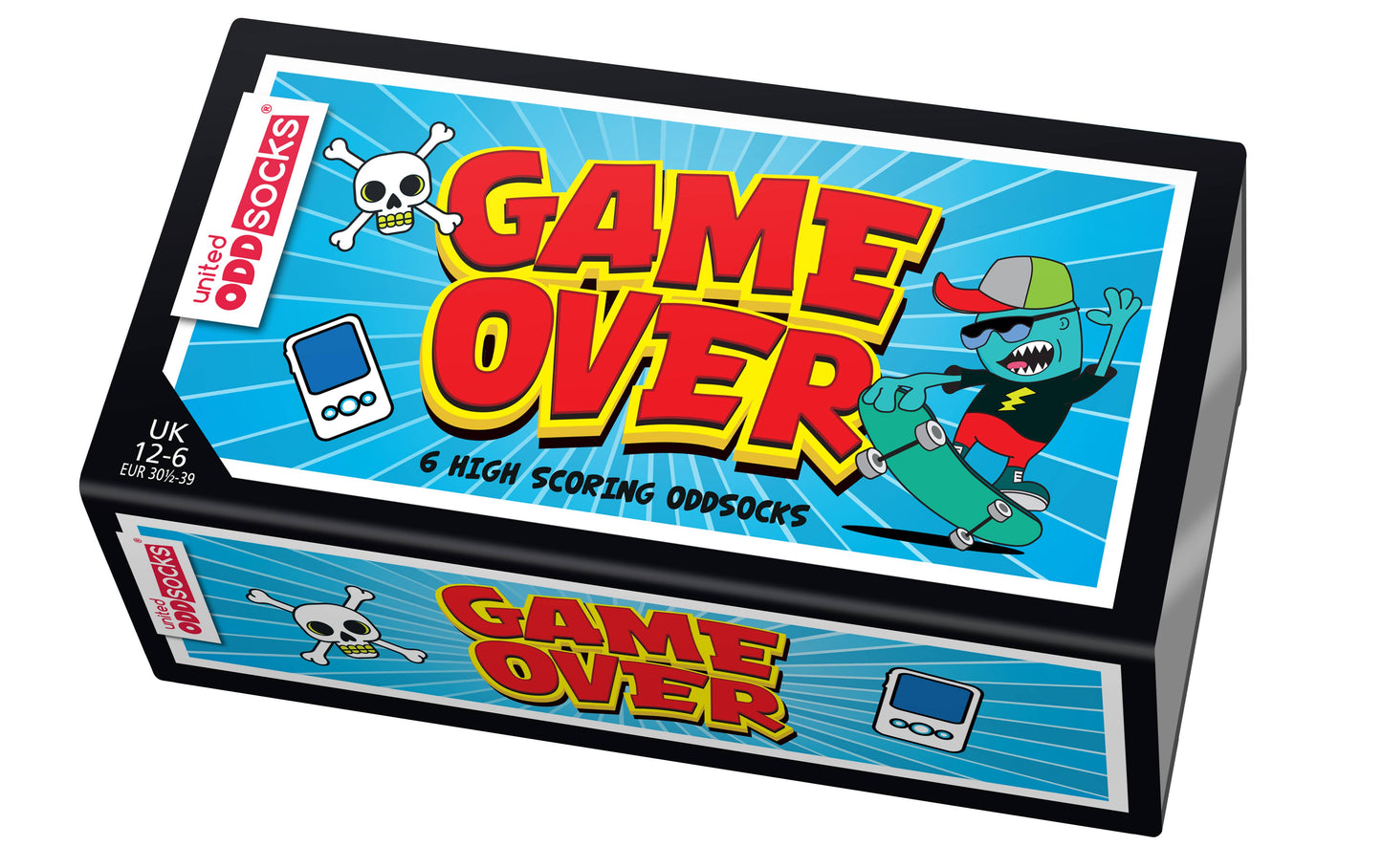 Sock Academy - GAME ON | 6 Odd Socks Kids Gift Box - United Oddsocks