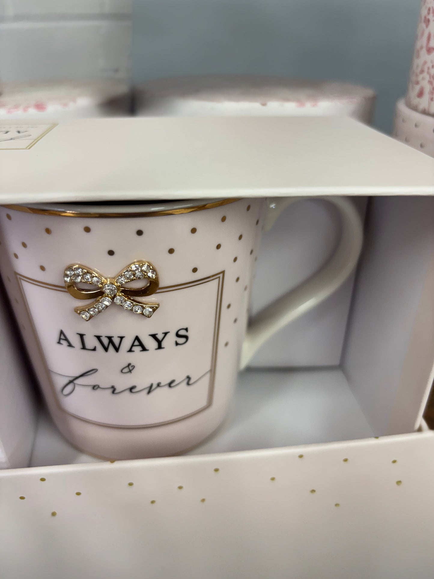 Madelaine By Hearts Designs Mug Set of 2 – Forever & Always Fine China Gift Box