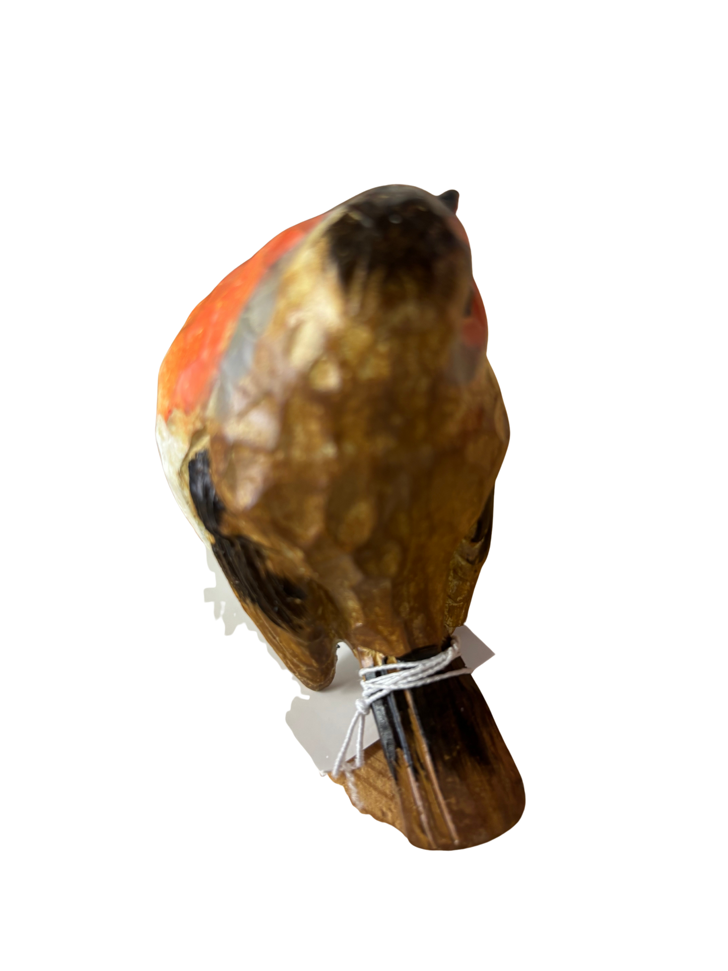 Carved Look Robin Ornament – Hand-Painted Small & Mini Bird Figurines