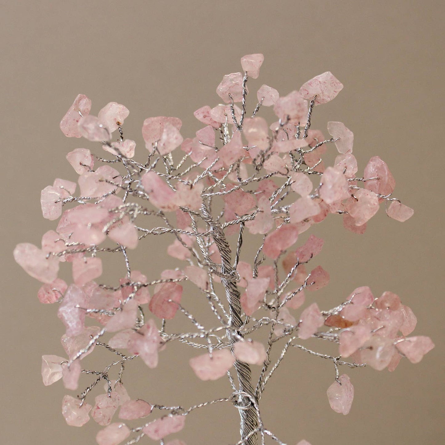 Ancient Wisdom - Rose Quartz Gemstone Tree with Orgonite Base