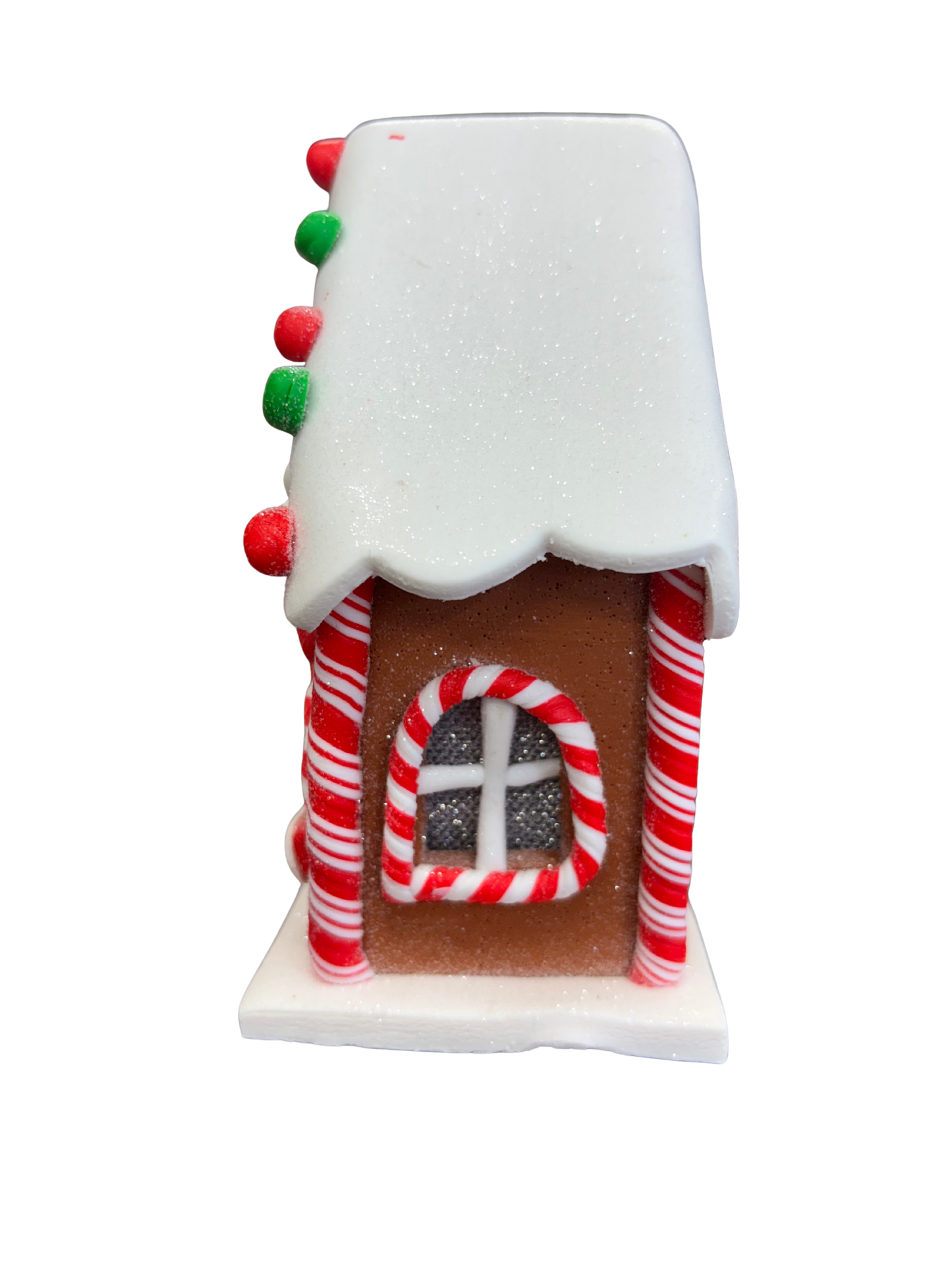 Xmas Cookie LED Gingerbread House Decoration – Medium Ceramic Christmas Ornament