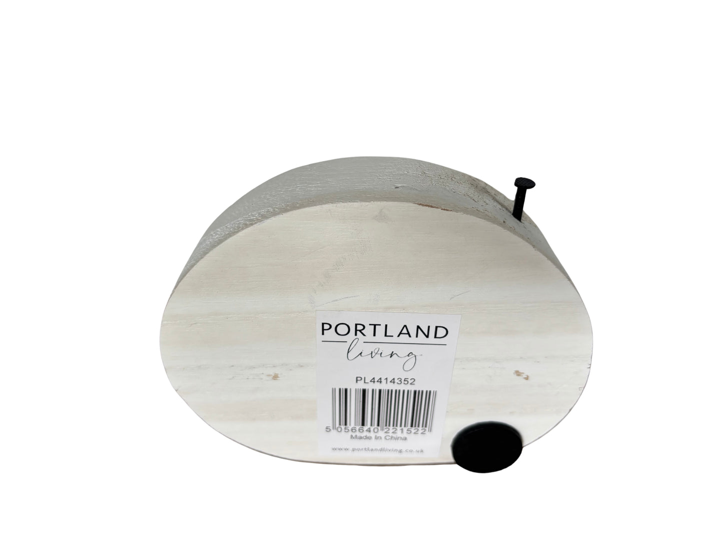 Rustic Wooden Caravan Ornament – “Adventure Awaits” – Portland Living Travel Decor, 12cm