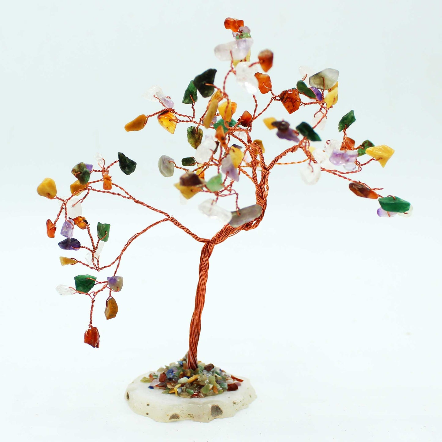 Ancient Wisdom - Multi Stones on Natural Agate Base (100 stones)