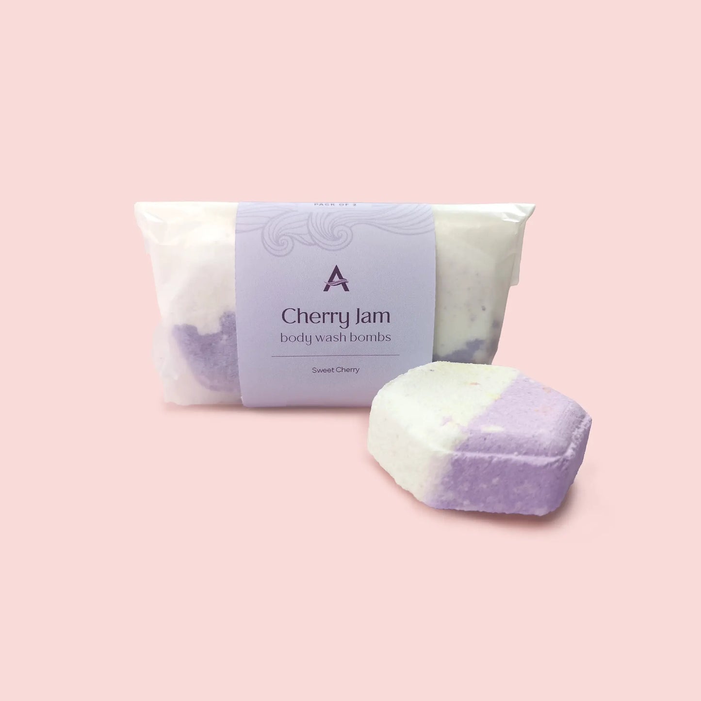 Ascent Bath & Body - Cherry Jam body wash bombs