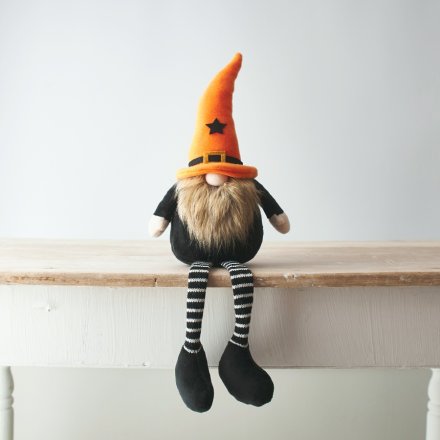 Halloween Gonk with Orange Hat – 53cm Sitting Decoration