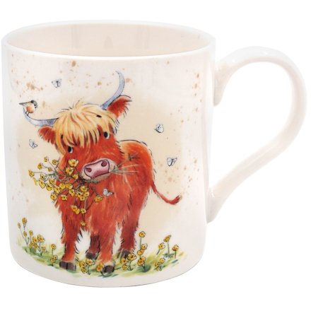 Highland Cow Mug – Cute Countryside Animal Design