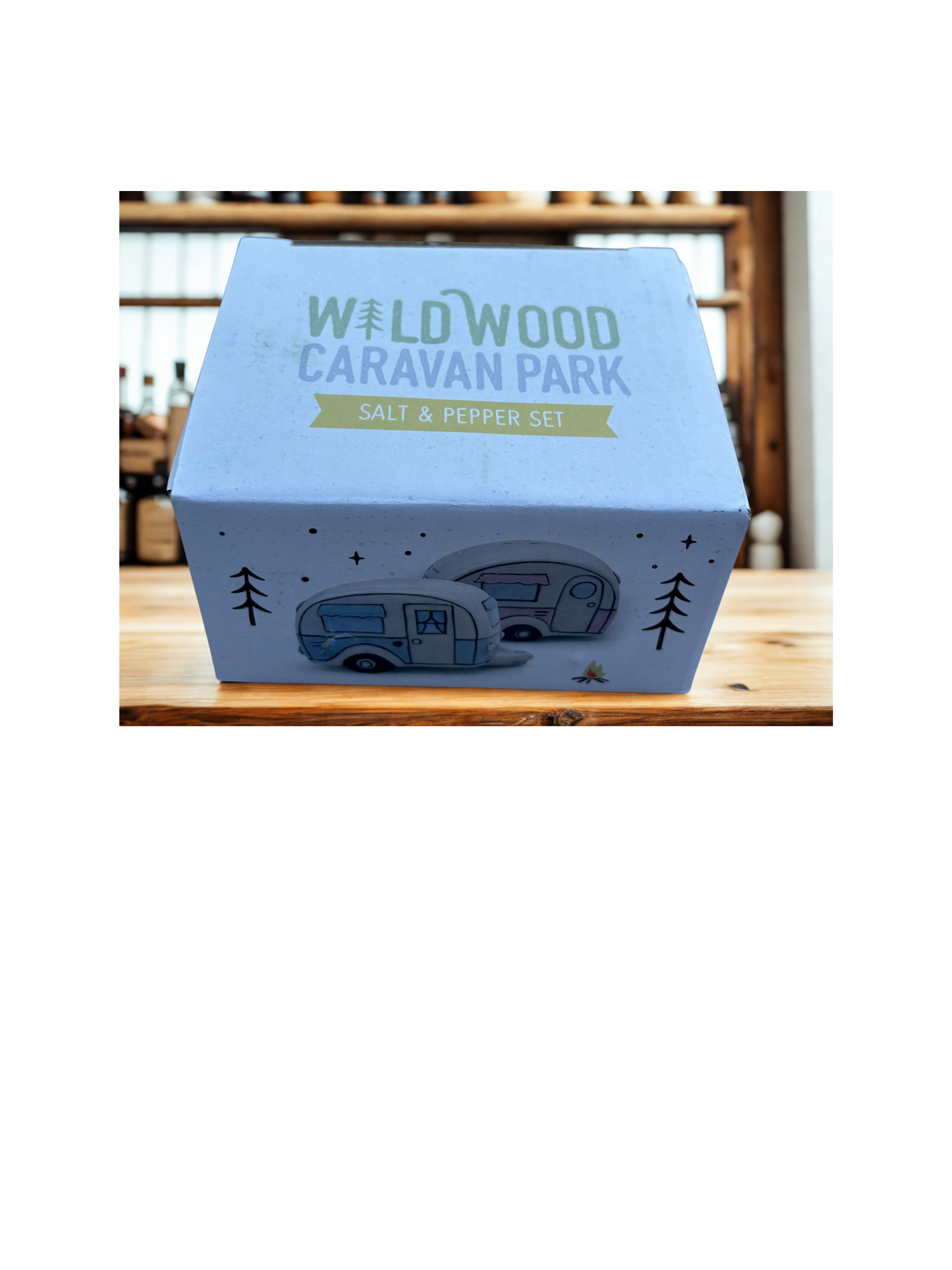 Vintage Caravan Salt & Pepper Shaker Set - Wild Wood Caravan Park