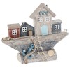 Sandy Bay Standing Boat Street Ornament – Coastal Nautical Home Decor