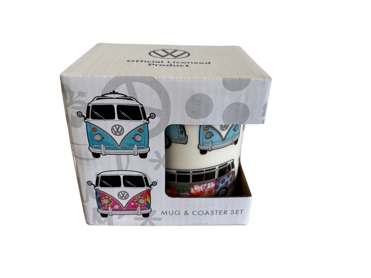 Volkswagen Campervan Mug & Coaster Set – Official Licensed Gift