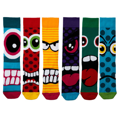 Sock Academy - THE STRESS HEADS | 6 Odd Socks Gift Box - United Oddsocks