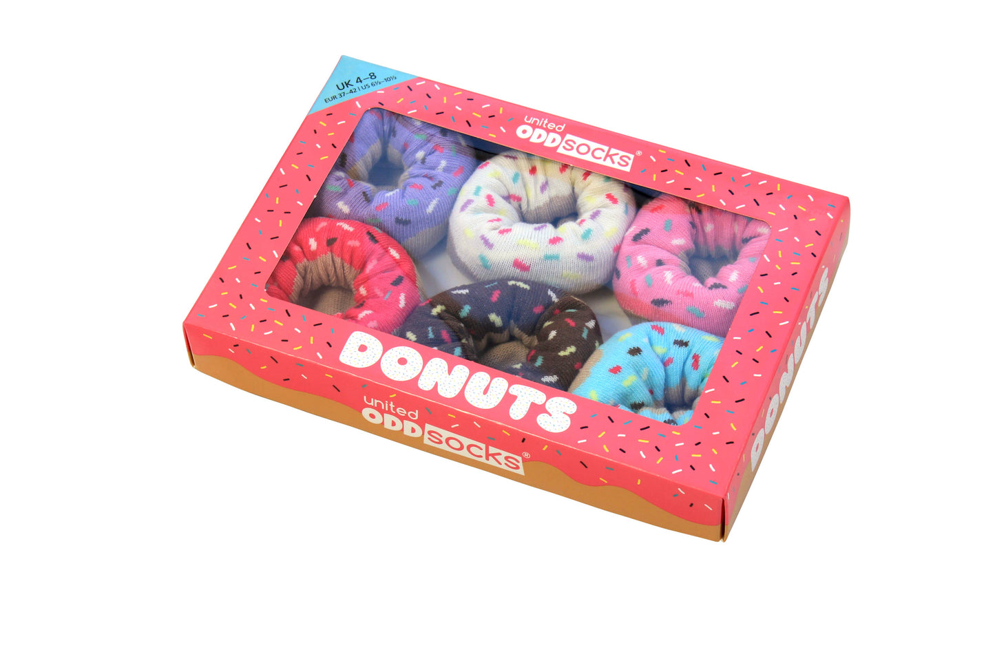 Sock Academy - DONUTS | 6 Odd Socks Gift Box - United Oddsocks