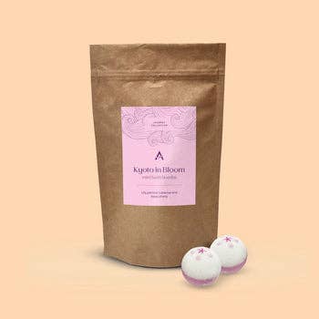 Ascent Bath & Body - Kyoto in Bloom cherry blossom mini bath bomb pouch