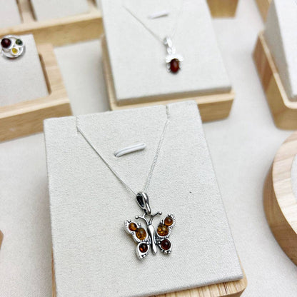 SilverAmber Jewellery - 925 Sterling Silver & Genuine Baltic Amber Jewellery Starter Pack - SP1