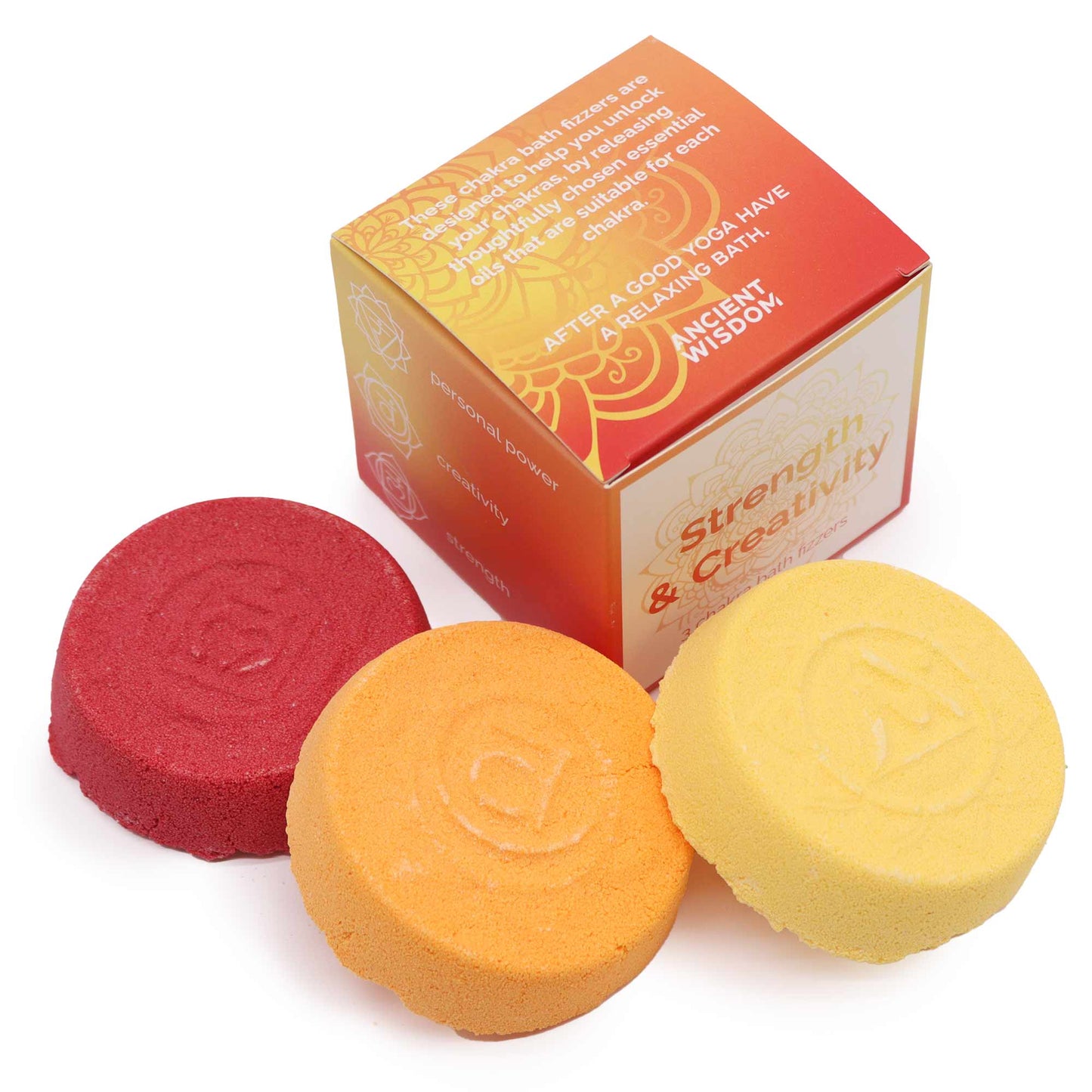 Ancient Wisdom - Chakra Bath Fizz - Strength & Creativity