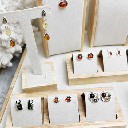 SilverAmber Jewellery - 925 Sterling Silver & Genuine Baltic Amber Jewellery Starter Pack - SP1