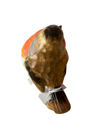 Carved Look Robin Ornament – Hand-Painted Small & Mini Bird Figurines