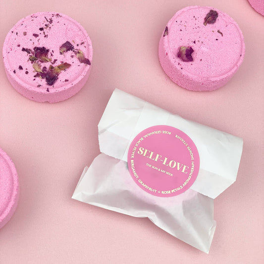 The Sun & My Soul Bath Bomb Soak Wellness Gifts - Self Love Aromatherapy Shower Steamer⎜Rose Bath Bomb Fizzer