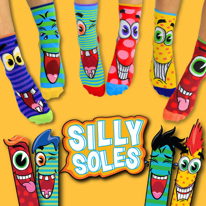 Sock Academy - SILLY SOLES  - 6 Odd Socks Gift Box | United Oddsocks