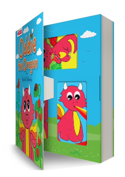 Sock Academy - ODDIE THE DRAGON | 6 Odd Socks Gift Box - United Oddsocks