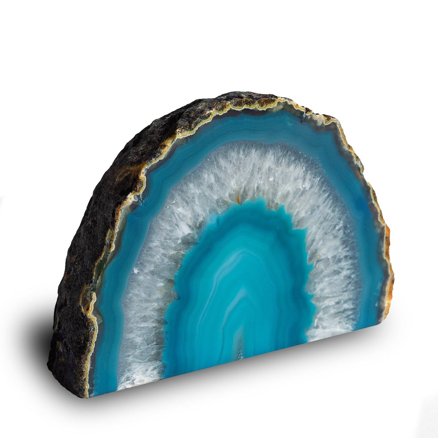 3–4” Dyed Brazilian Agate Nodule – Polished Decorative Mineral Stone