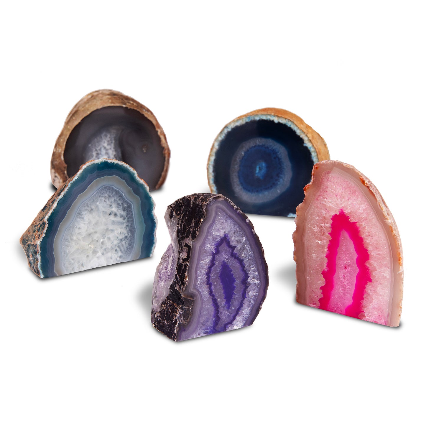 3–4” Dyed Brazilian Agate Nodule – Polished Decorative Mineral Stone