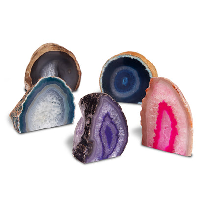 3–4” Dyed Brazilian Agate Nodule – Polished Decorative Mineral Stone