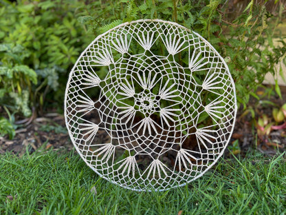 Petal Whisper Mandala- Handmade Crochet Boho Wall Hanging