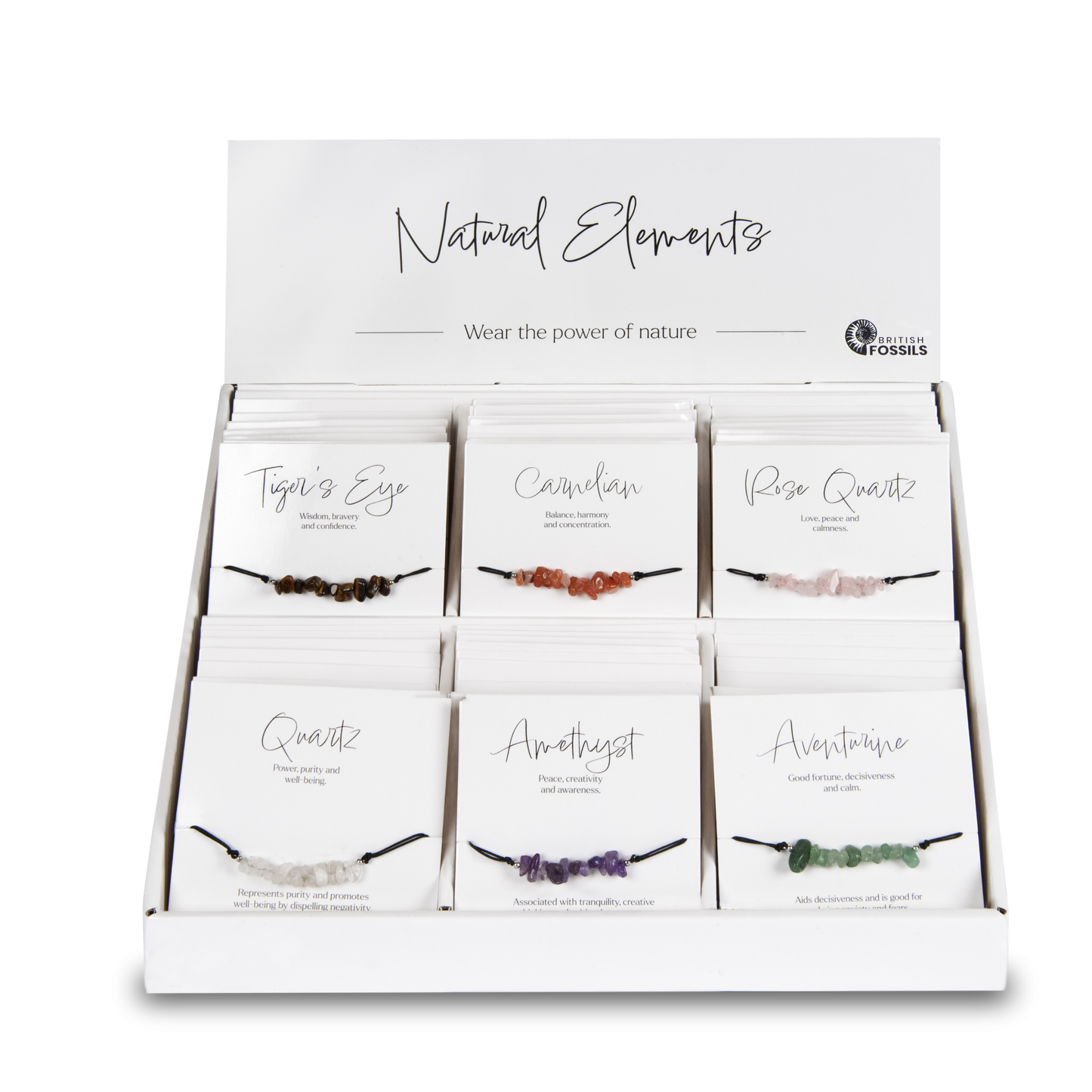 Natural Elements  Gemstone Chip Cord Bracelet