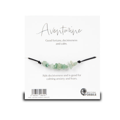 Natural Elements  Gemstone Chip Cord Bracelet