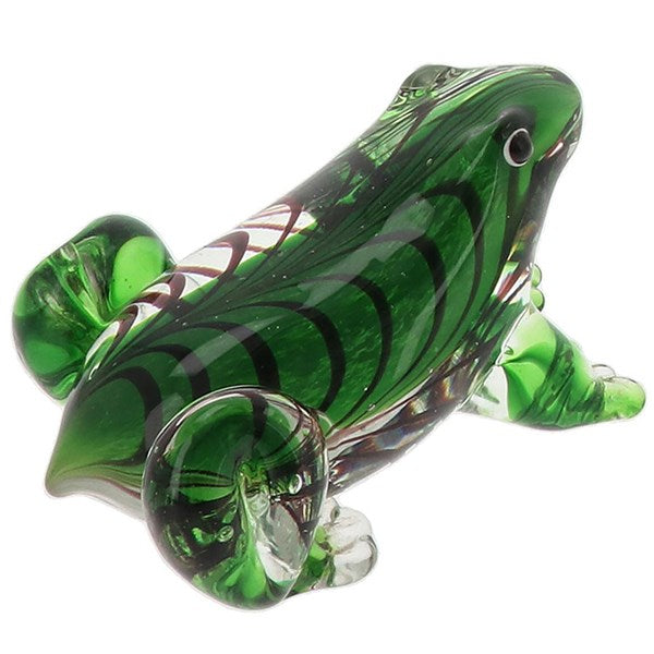 Art In Glass Handmade Frog Ornament – Decorative Glass Figure