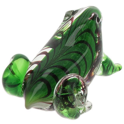 Art In Glass Handmade Frog Ornament – Decorative Glass Figure