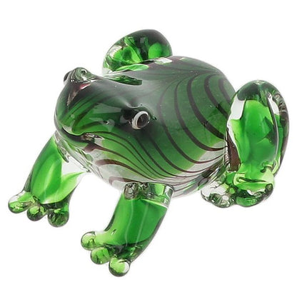 Art In Glass Handmade Frog Ornament – Decorative Glass Figure