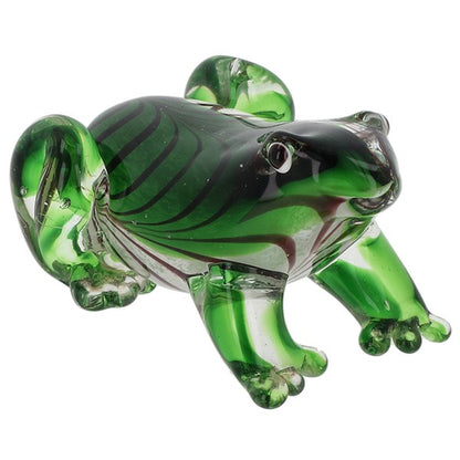 Art In Glass Handmade Frog Ornament – Decorative Glass Figure