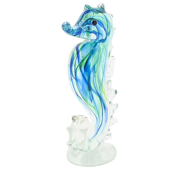 Art In Glass Handmade Seahorse Ornament – Decorative Glass Sculpture