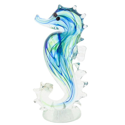 Art In Glass Handmade Seahorse Ornament – Decorative Glass Sculpture