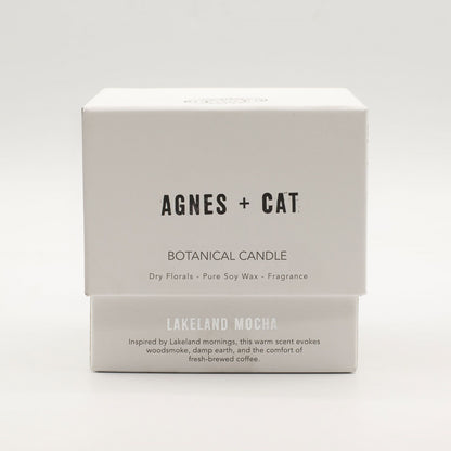 Agnes + Cat Botanical Soy Wax Candle - Lakeland Mocha