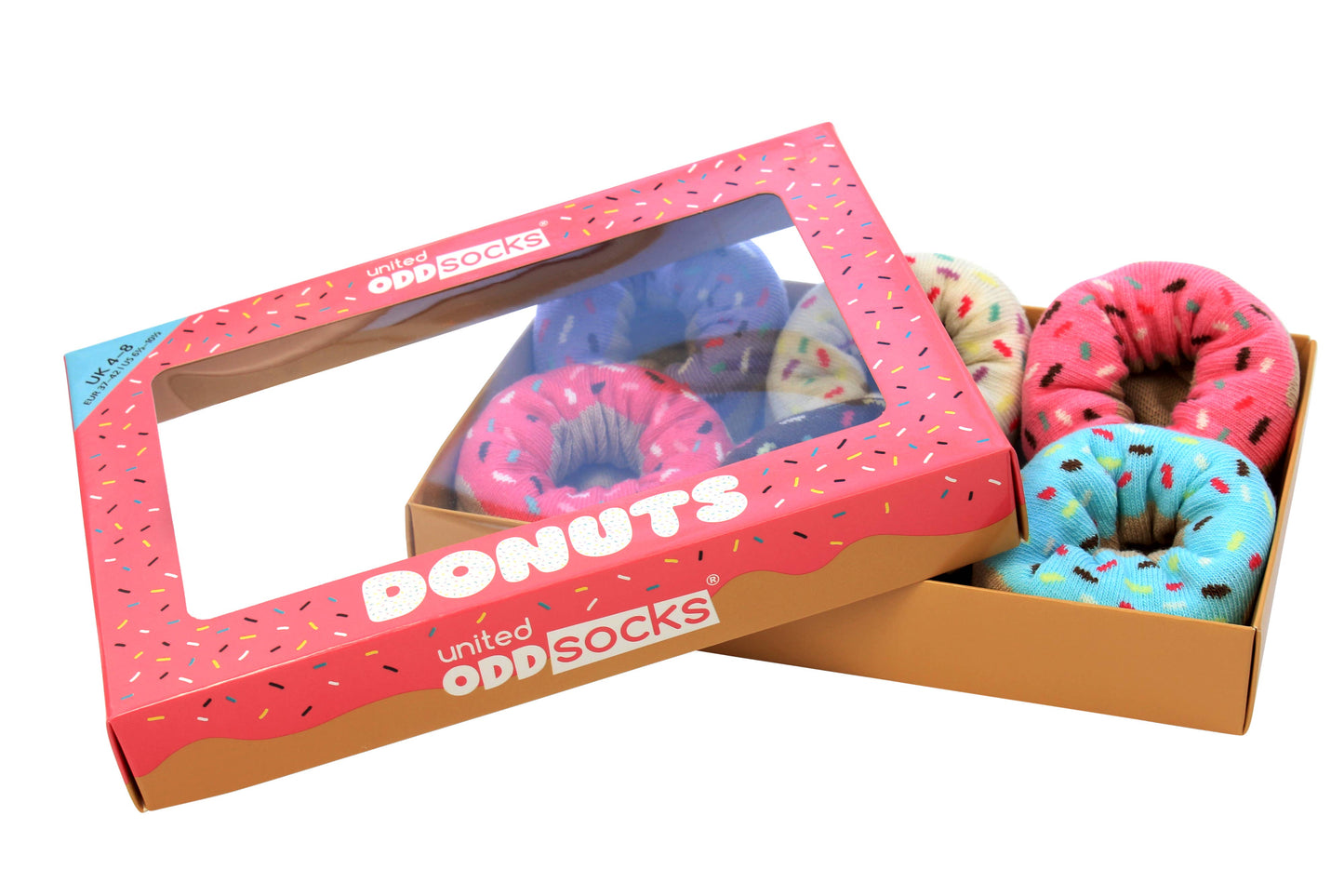 Sock Academy - DONUTS | 6 Odd Socks Gift Box - United Oddsocks