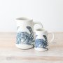 Coastal Dolomite Jug with Blue Crab Design – Nautical Home Décor