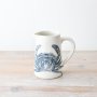 Coastal Dolomite Jug with Blue Crab Design – Nautical Home Décor