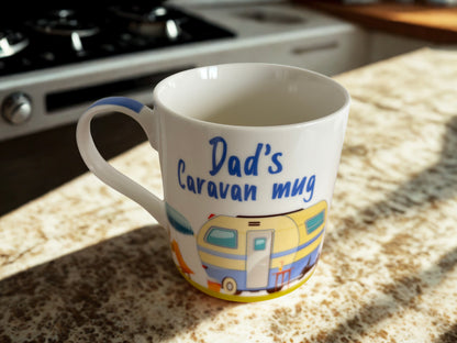 Dad's Caravan Mug - Fun Holiday Mug Gift for Dad | The Leonardo Collection 13cm
