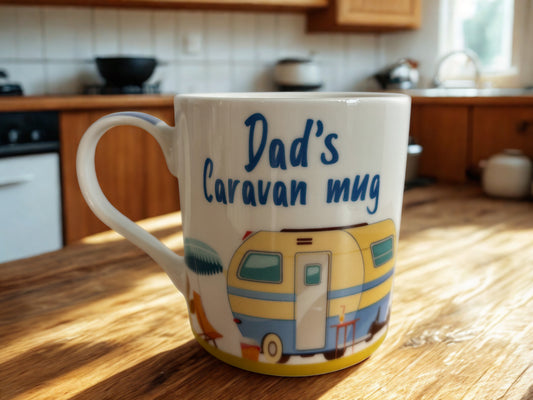 Dad's Caravan Mug - Fun Holiday Mug Gift for Dad | The Leonardo Collection 13cm