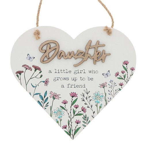 Sweet Meadow Hanging Heart for Daughter – Sentimental Keepsake Gift
