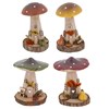 Folk Art Mushroom Cottage Ornament (Medium) – Whimsical Home Decor