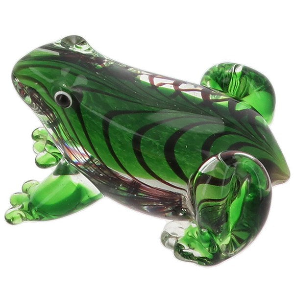 Art In Glass Handmade Frog Ornament – Decorative Glass Figure
