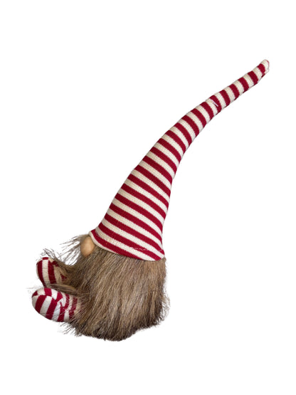 Red & White Striped Not Only for  Christmas Gonk Decoration – Nordic Sitting Gnome, 29 cm