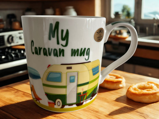 My Caravan Mug - Fine Fun China Mug for Caravan Lovers | The Leonardo Collection 13cm