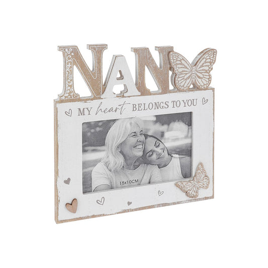 Papillon Message Photo Frame for Nan – Sentimental Gift | Papillon Collection