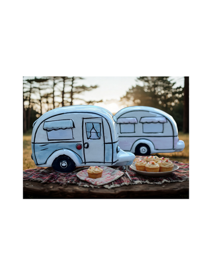Vintage Caravan Salt & Pepper Shaker Set - Wild Wood Caravan Park